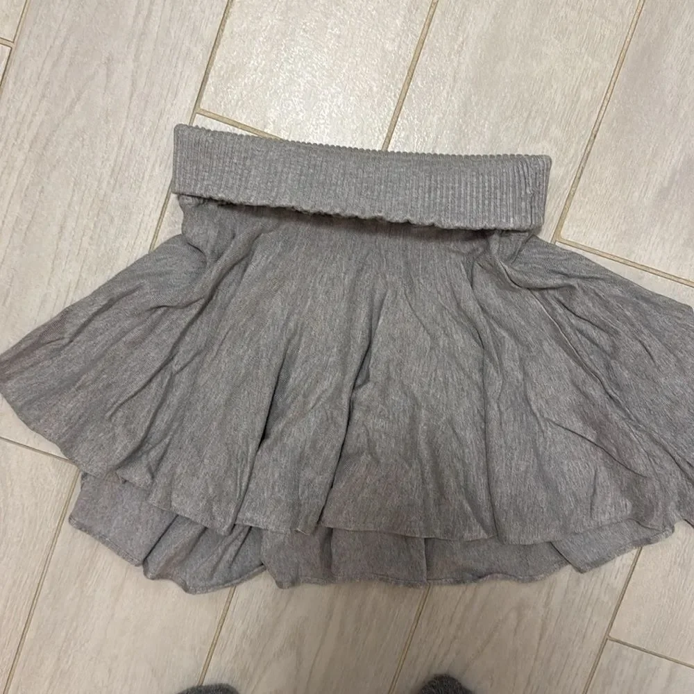 NWT Frankie’s bikinis grey skirt small